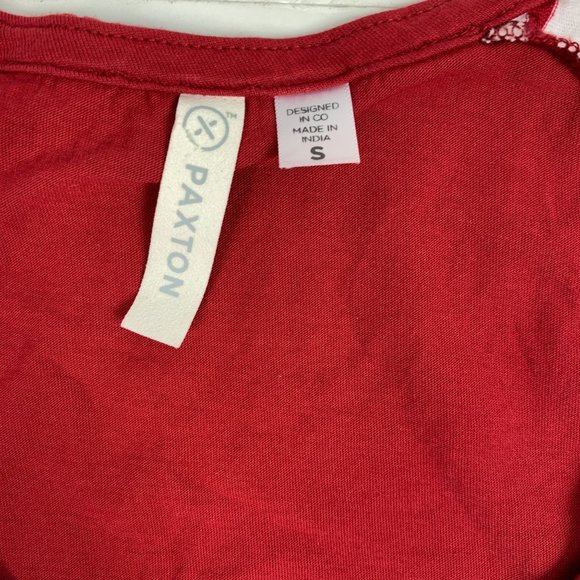 Stanford Small NWOT Top PAXTON University Cardinals College Hi Lo - Picture 3 of 5